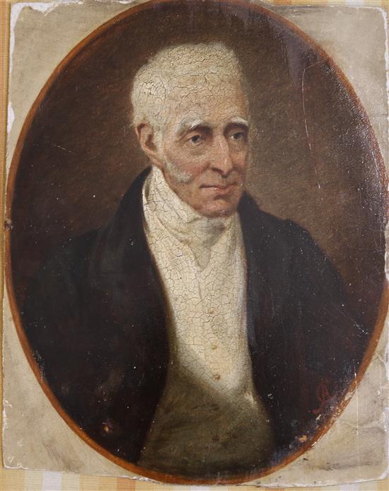 C*A* Portrait of the Duke of Wellington as an old man 11 x 8.5in., unframed